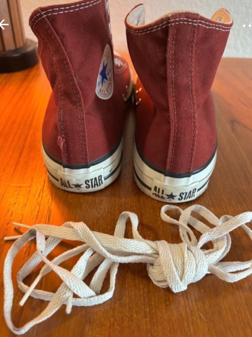 Vintage Men's size 9.5 red made in USA high top converse - Picture 4 of 10
